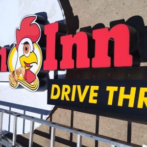 Wall-mounted acrylic signs