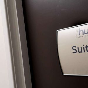 hotel door signage