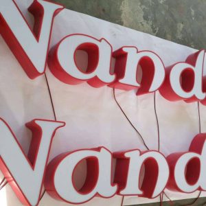 3D shop front signage