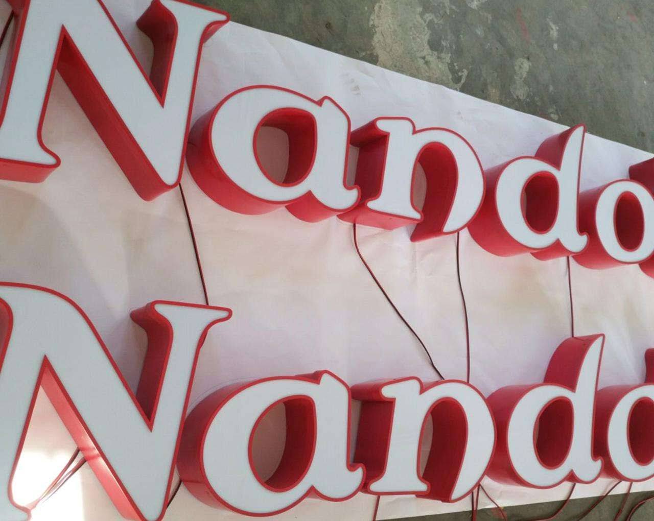 3D shop front signage